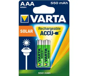 Akumulator Varta Solar AAA / 1,2V / 550mAh / NiMH / 2 szt. / w blistrze 