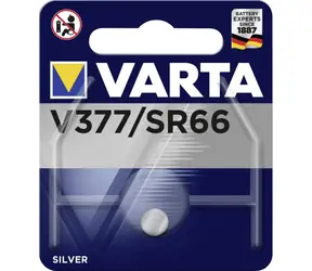 Bateria guzikowa Varta V377 SR66 / 1,55 V / 24 mAh / tlenek srebra / 1 szt. / w blistrze 