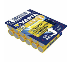 Baterie Varta Longlife AAA 12 szt. / 1,5 V / 1200 mAh / alkaliczne / w pudełku