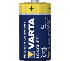 Bateria Varta Longlife LR14 (C mała mono) / 1,5 V / 7600 mAh / alkaliczna / 6 szt. / w blistrze