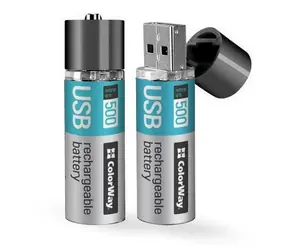 Akumulator Colorway AA / 1200 mAh / Li- POL / 1,5 V / 500 cykli / USB / 2 szt.