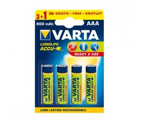 Akumulator Varta Ready2Use AAA 4 szt. / 1,2 V / 800 mAh / NiMH / w blistrze