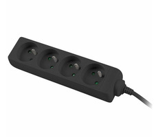 PremiumCord Przedłużacz 230V 3M 4 gniazda czarny