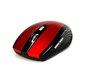 Media-Tech RATON PRO czerwona / bezprzewodowa mysz optyczna / 1200 CPI / 2,4 GHz / 5 tl. + koło / 2x AAA