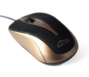 Media-Tech PLANO mokka / mysz optyczna / 800 CPI / USB / 3 tl. + koło / 1,4 m