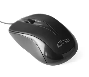 Media-Tech PLANO czarna / mysz optyczna / 800 DPI / USB / 3 tl. + koło / 1,4 m