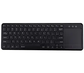 Tracer SMART RF 2,4 GHz, czarna / Bezprzewodowa klawiatura z touchpadem / Klawisze niskoprofilowe / 2 baterie AA