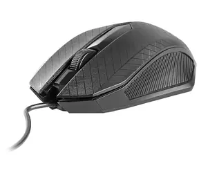 Tracer CLICK czarna / mysz optyczna / 1000 DPI / USB / 3 tl. + koło / 2 m