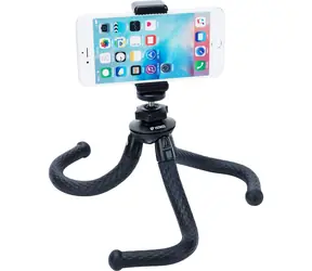YENKEE 3w1 czarny / uchwyt na telefon komórkowy / perspektywa fotografowania 360°