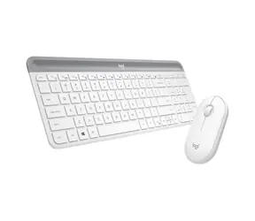 Logitech Slim Wireless Combo MK470 US biały