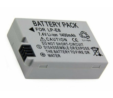 Bateria Trx do Canon 1400 mAh / do EOS 550D / EOS 600D / EOS 650D / Kiss X4 / Kiss X5 / Rebel T2 / Rebel T3i 