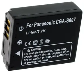 Bateria Trx do Panasonic 1000 mAh / do CGA S007E / DMW-BCD10 / CGR-S007 / DMWBCD10 / CGA-S007A /1B / CGA-S007 /1B