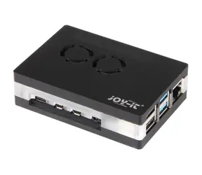 Obudowa Raspberry Acryl Fan czarna (Joy-it) do Raspberry Pi 4 B