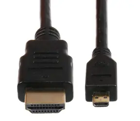 Kabel połączeniowy Raspberry Pi Micro HDMI (M) na HDMI (M) / ekranowany / 1,8 m / czarny