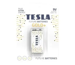 Bateria alkaliczna TESLA GOLD+ 9V (6LR61) 1 szt./blister