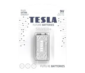 Bateria alkaliczna TESLA SILVER+ 9V (6LR61) 1 szt./blister
