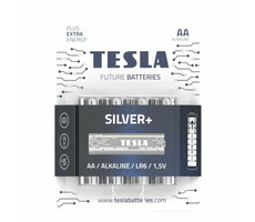 Bateria alkaliczna ołówkowa TESLA SILVER+ AA (LR06) 4 szt. w blistrze