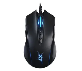 A4Tech X89 Oscar Neon czarna / mysz optyczna do gier / 2400 DPI / 8 tl. + kółko / USB / 1,8m