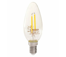 Żarówka LED TESLA CRYSTAL RETRO CANDLE świeczka E14 2,5W / 230V / 250lm / 2700K / ciepła biel / przezroczysta               