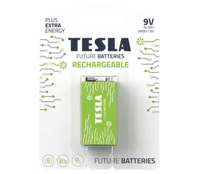 Akumulator TESLA RECHARGEABLE+ 9V Ni-MH 250mAh 1 szt./ HR9V / blister