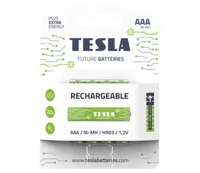 Akumulator TESLA RECHARGEABLE+ AAA Ni-MH 800mAh 4 szt. / HR03 / blister