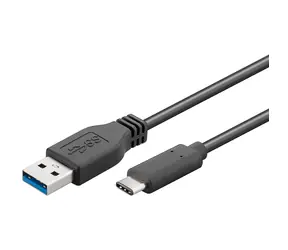 Kabel łączący PremiumCord USB 3.0 ze złączami USB-C - USB-A czarny 2m
