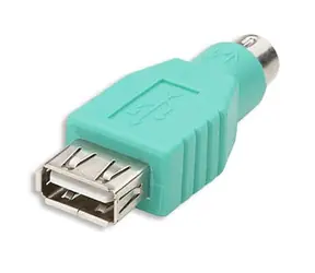 Adapter Value Złącze PS2 na USB A żeńskie / 6-kierunkowe na 4-kierunkowe