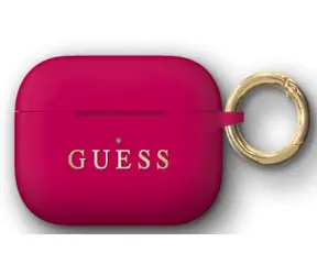 Etui silikonowe Guess do Apple Airpods Pro w kolorze fuksji