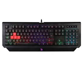 A4Tech BLOODY B120N czarny / Klawiatura gamingowa / Przełączniki membranowe / CZ / Podświetlany / USB / 1,8 m
