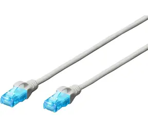 Cable krosowy Digitus Ecoline biały 0,25 m / UTP / CAT 5e / AWG 26:7