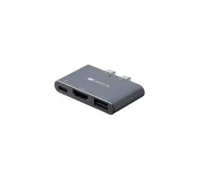 Stacja dokująca Canyon CNS-TDS01DG szara / Thunderbolt 3 / USB 3.0 / HDMI 
