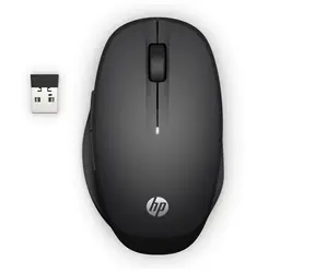 Mysz HP Dual Mode Mouse 300 czarna / Bezprzewodowa mysz optyczna / 3600 DPI / 2,4 GHz / 2 przyciski + kółko / 1x AA