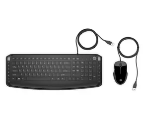 Zestaw klawiaturowy HP Pavilion 200 czarny / Zestaw klawiatury i myszy przewodowej / układ USB / CZ SK