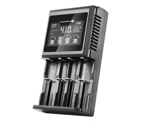 EverActive UC-4000 czarny / ładowarka do NI-MH i Li- ION i LiFePO4 / R6 AA R03 AAA R14 C R20 D