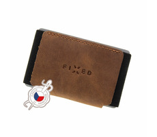 FIXED Tiny Wallet Portfel ze skóry bydlęcej (FIXW-STN-BRW) brązowy
