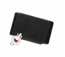 FIXED Tiny Wallet Portfel z prawdziwej skóry bydlęcej (FIXW-STN-BK) w kolorze czarnym