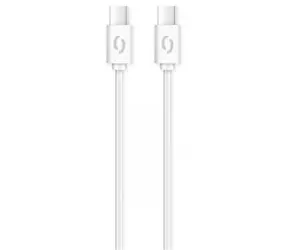 Kabel danych Aligator POWER 3A USB-C - USB-C 1m biały