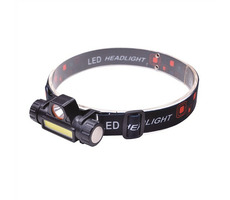 Latarka czołowa akumulatorowa Solight WN32 LED 3W + COB / 150 + 60lm / Li ION / USB