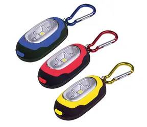 Latarka LED Solight WL114 z karabińczykiem / 3x LED / 2x CR2032 w zestawie