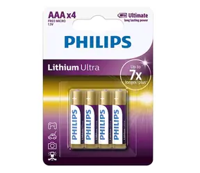 Bateria Philips AAA Ultra litowa - 4 szt