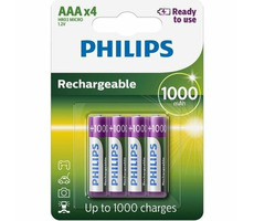 Akumulatorki Philips AAA 1000mAh, NiMH - 4 szt