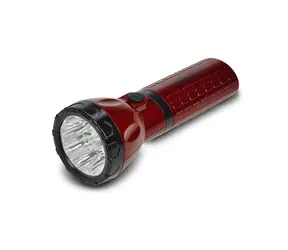 Latarka akumulatorowa LED Solight WN10 czerwono-czarna / plug-in / Pb 800mAh / 9x LED