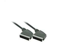 Solight SSV0115E Kabel SCART / złącze SCART - złącze SCART / 21pin / 1,5m / średnica 8mm