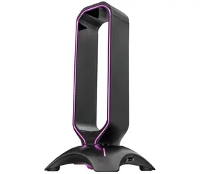 Trust GXT 265 Cintar czarny / Stojak na słuchawki / Podświetlenie RGB 2x USB