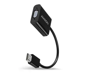 Axagon RVH-VGAN, reduktor/adapter HDMI -> VGA, FullHD, wyjście audio, micro USB np. złącze