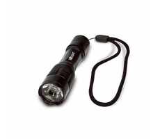 Mała metalowa lampa Solight WL17 LED 1W czarna / 50lm / AA 