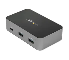 Hub USB StarTech HB31C2A1CGS czarny / 2x USB-A / 1x USB-C / 1x RJ-45 / 10 Gbs / 1 m 
