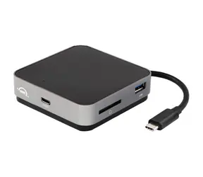 Podróżna stacja dokująca OWC USB-C (100W) / 2x USB-A 3.1 / 1xUSB-C Power PT / 1xHDMI / 1x czytnik kart SD / czarno-szara