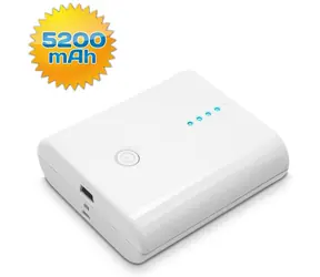 Fantec RBP-52H 5200mAh biały / 2x USB-A (OUT) / 1x miniUSB (IN) / 5V / 1A