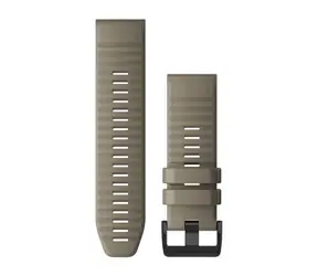 Silikonowy pasek Garmin QuickFit 26 w kolorze ciemnego piaskowca